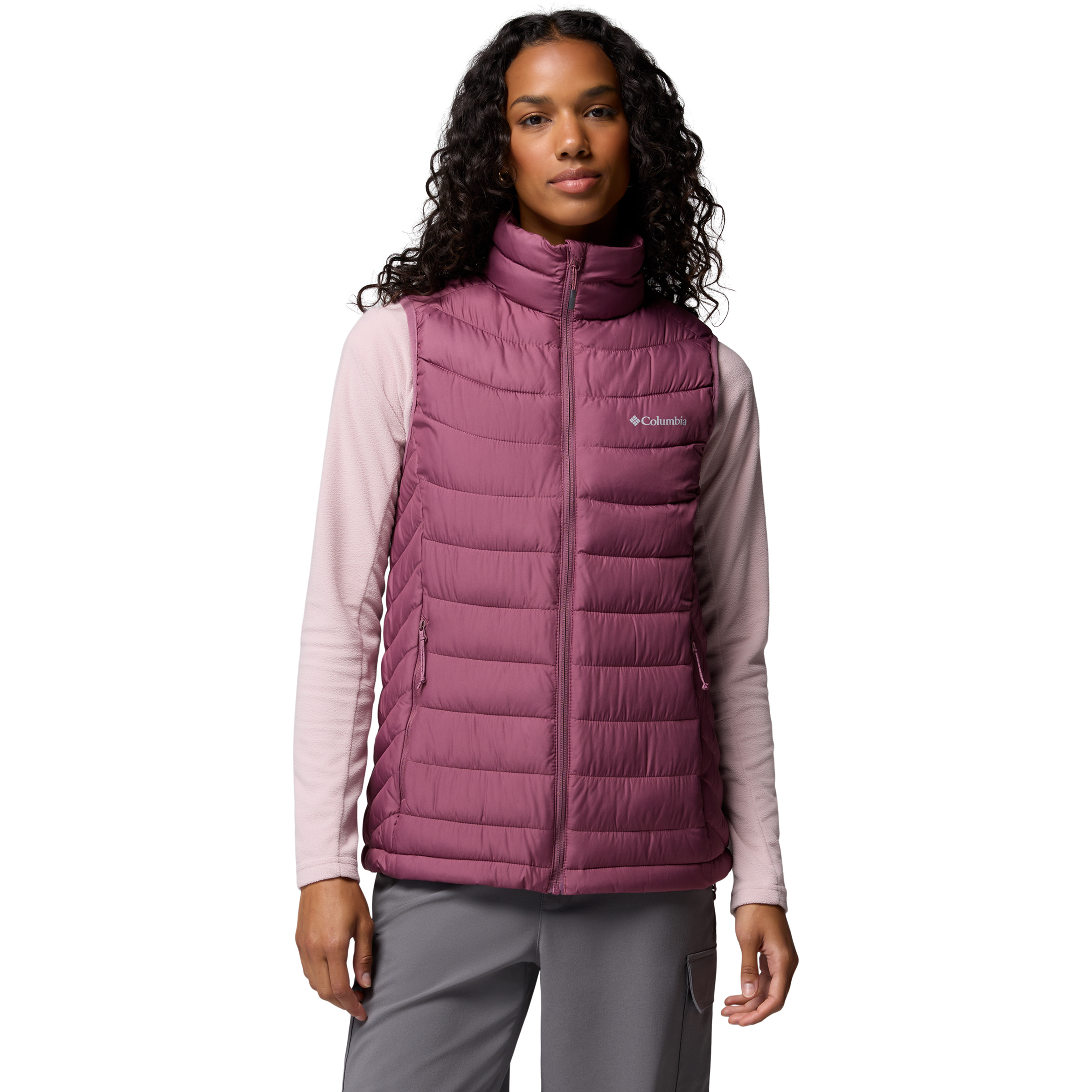 Columbia Powder Lite II Weste Damen Kunstfaserwesten schwarz Größe L Trekking Isolierend