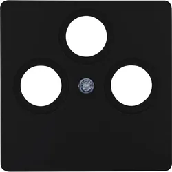 Kopp 335050189 PARIS - Antennabdeckung 3fach, Farbe: schwarz matt
