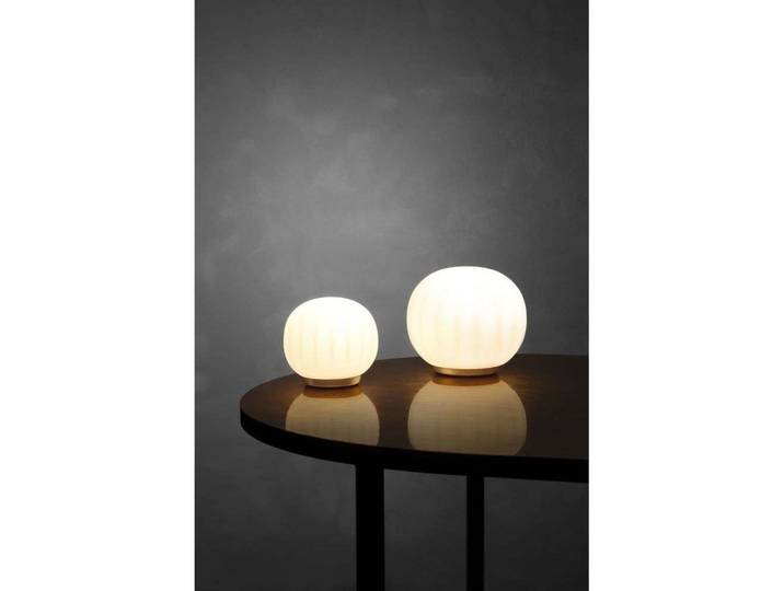 Lita Tischleuchte Low Ø18 Brass - Luceplan - Wohnzimmer - Glas