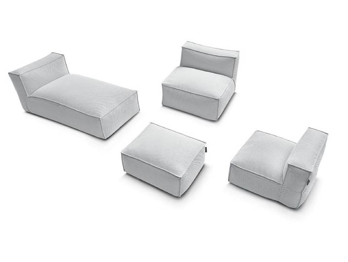 BOBOCHIC Garten-Set BIARRITZ Stoff chiniert grau