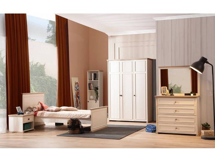 Kapa Möbel Jugendzimmer-Set Latte 6 teilig