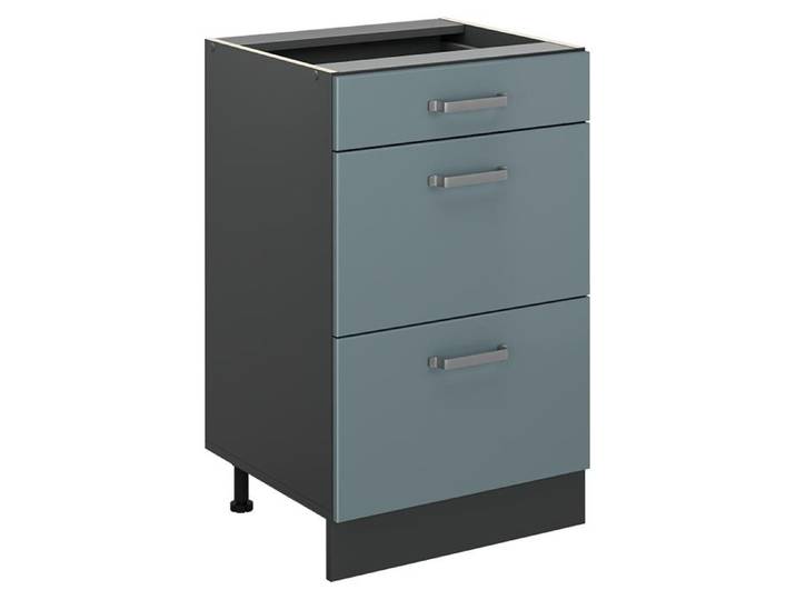 Meuble cuisine Vicco R-Line Bleu-gris/Anthracite 50cm sans plan de travail\, Model 69866