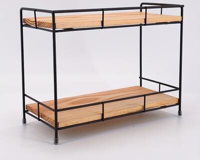 PRiME Wood Metal Spice Rack Countertop Organizer For Kitchen And Bathroom Wood Metal Spice Rack Countertop Organizer For Kitchen And Bathroom
