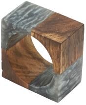 Saro Lifestyle Wooden Fusion Resin Napkin Ring (Set of 4)