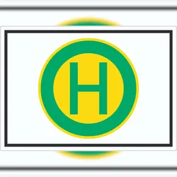 HB-Druck Aufkleber Haltestelle Symbol A8 (52x74mm)