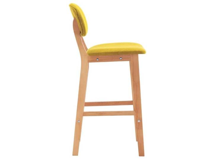 Tabourets Cuisine - Jaune - Chaises de bar - (2 pcs) - 2 personnes - jaune moutarde tissu 45x47x92 cm F2159