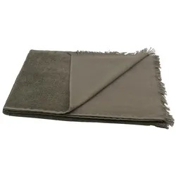 Sensepura Hamamtuch Frottee mit geraden Fransen ca. 90x180 cm braun