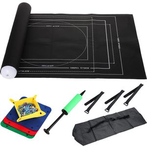 Böttcher-AG Puzzlematte PMA1500, mit 4 Sortierboxen und Tasche, aus Filz, 116 x 66 cm, für Puzzle mit bis zu 1500 Teilen