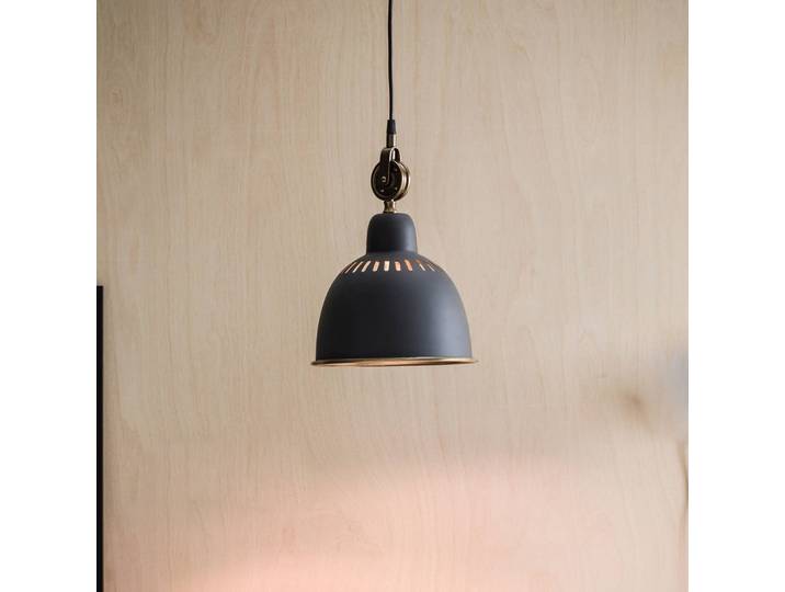 PR Home Hängelampe Cleveland, dimmbar, alu / grau / zink, für Wohn- / Esszimmer, Metall, Industrielles Design, Pendelleuchte