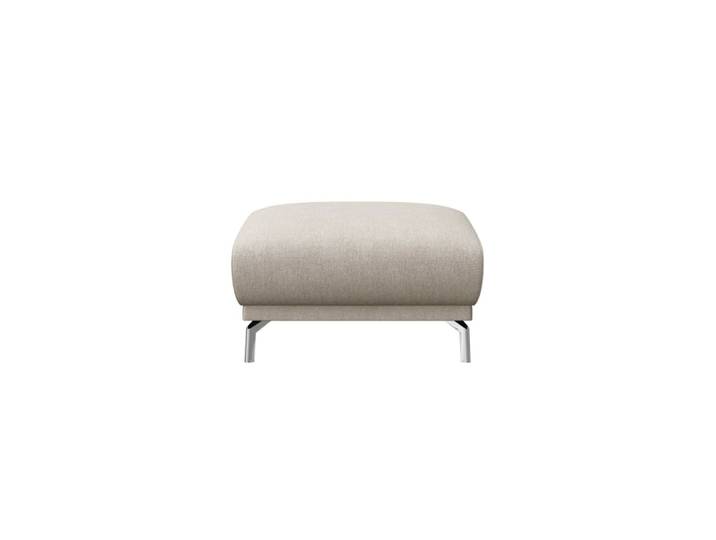Pouf en polyester beige