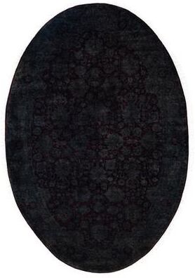 Overton "Overdyed One-of-a-Kind Hand-Knotted Area Rug - Gray - 4' 1"" x 6' 1"""