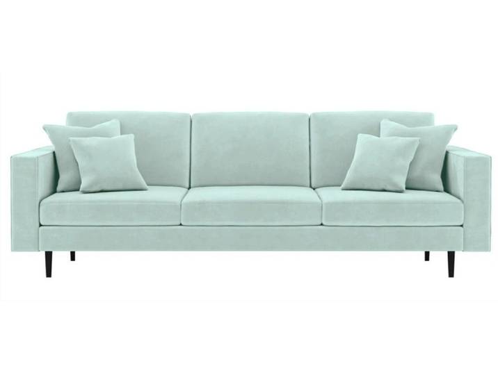 JVmoebel Sofa Grünes Polstersofa im italienischen Stil aus Samtvelours, Made in Europa