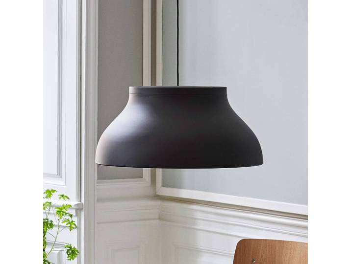 Design hanglamp PC L, dimbaar, zwart, Woon-/ Eetkamer, Aluminium, Design, hanglamp