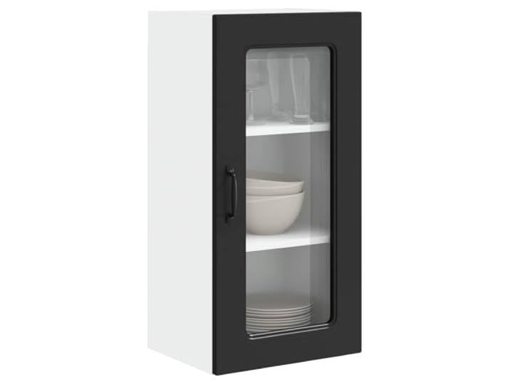 KTHLBRH Küchenschrank schwarz 40 x 31 x 80 cm Holz mehrschichtig 3 Einlegeböden, 1 Tür, großer Stauraum, Montage erforderlich, für Küchenutensilien