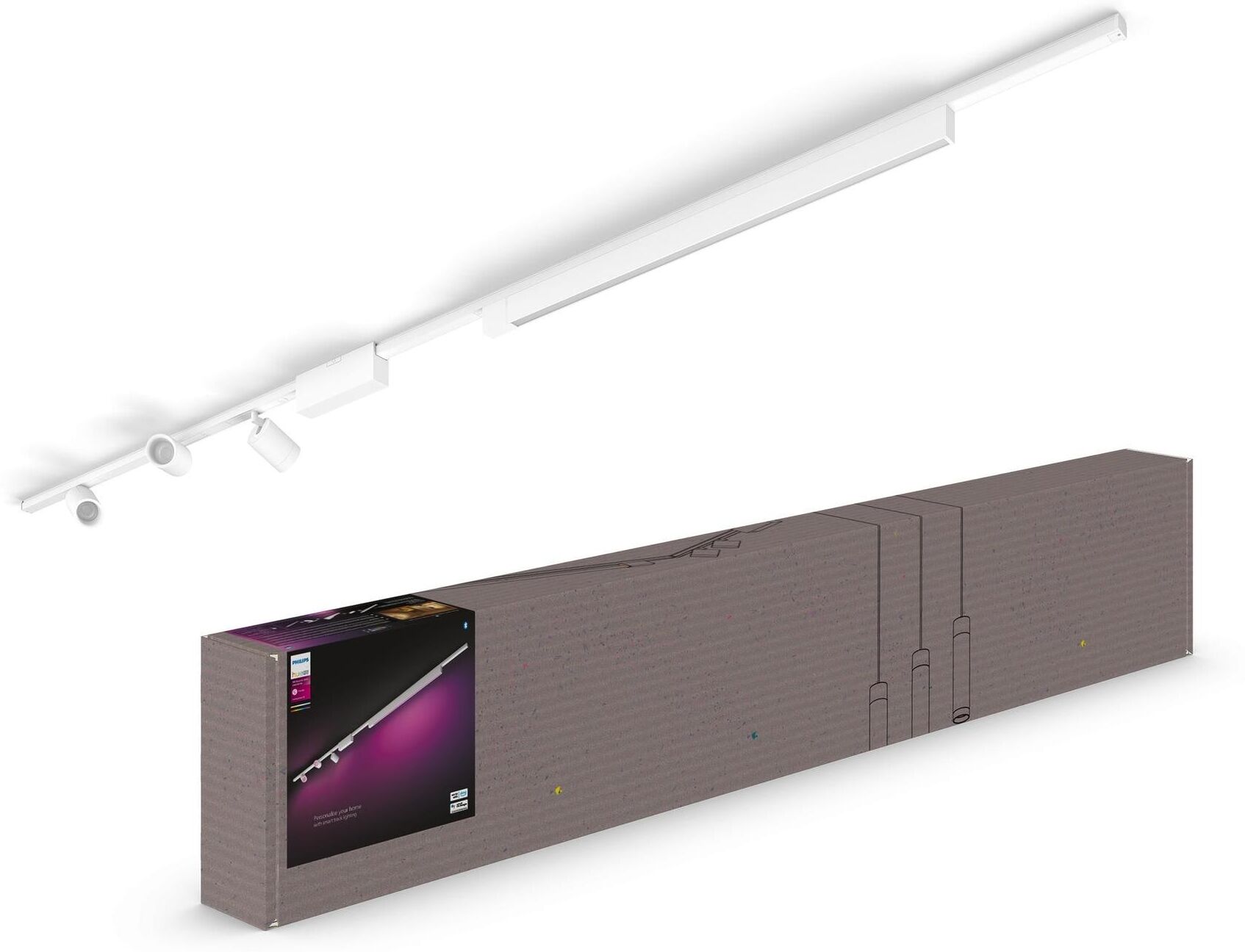 Philips HUE LED Wandleuchte "LED Schienenspot Perifo", weiss (weiß), 4, Leuchten, LED Wandleuchte weiß 4