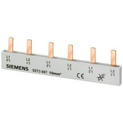 Siemens 5ST3606 Stiftsammelschiene, 10mm2 Anschluss: 2x 2-phasig berührungssicher Stiftsammelschiene 10 St.