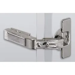 Möbel-Topfscharnier, Intermat 9930, 45039, 65°,Kröpf. -5mm, ZDG silb. vernickelt - silber