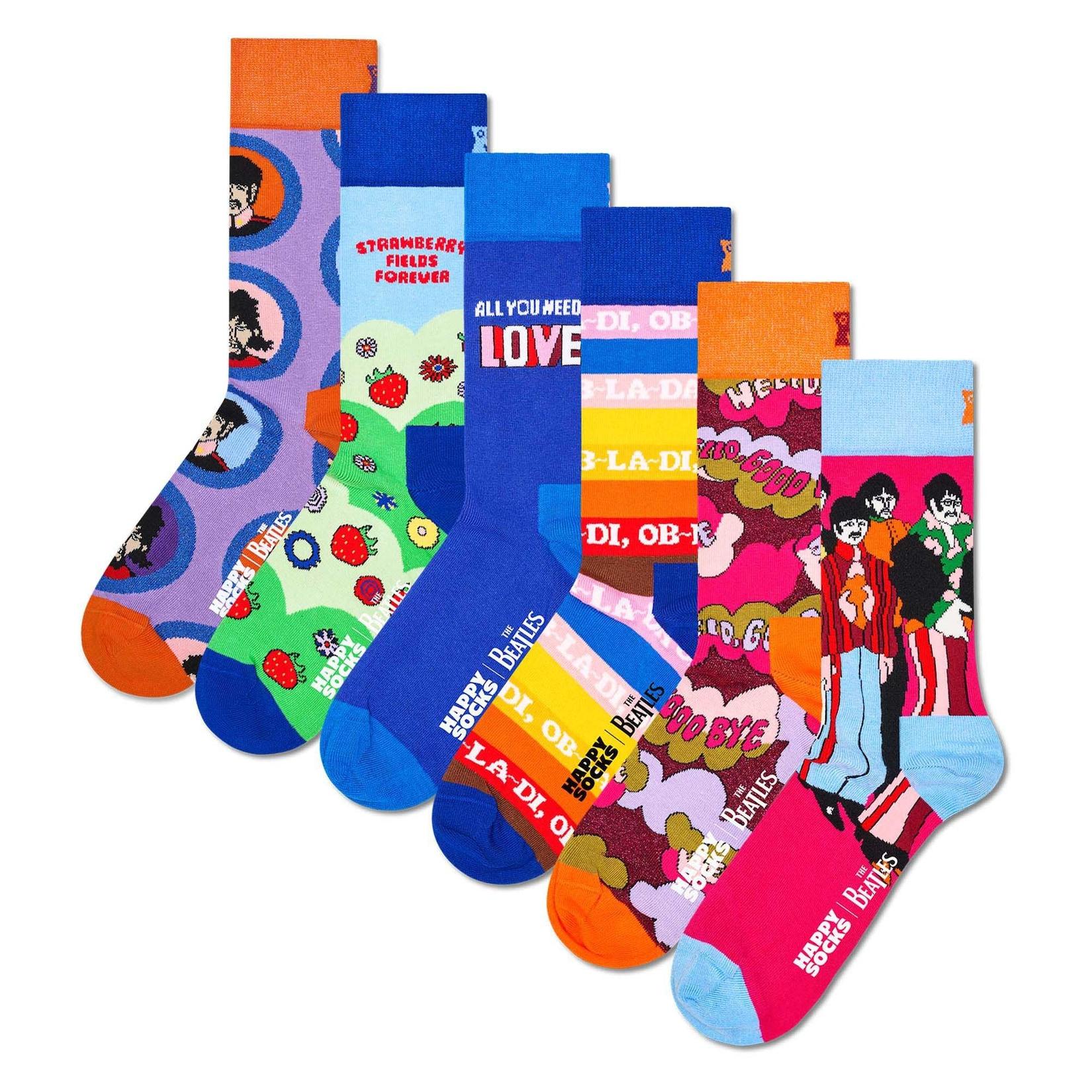 The Beatles Gift Set Herren Socken