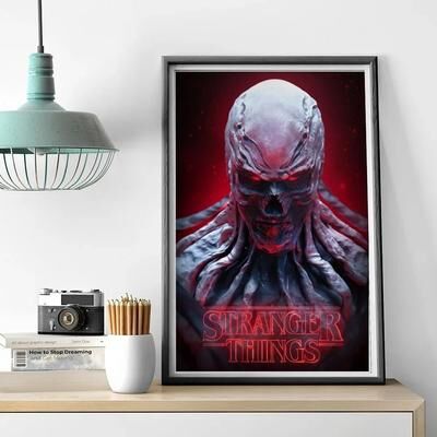Uplift Picks Stranger Things Canvas Poster Retro TV Series Wall Art Print 09 40x50 Cm