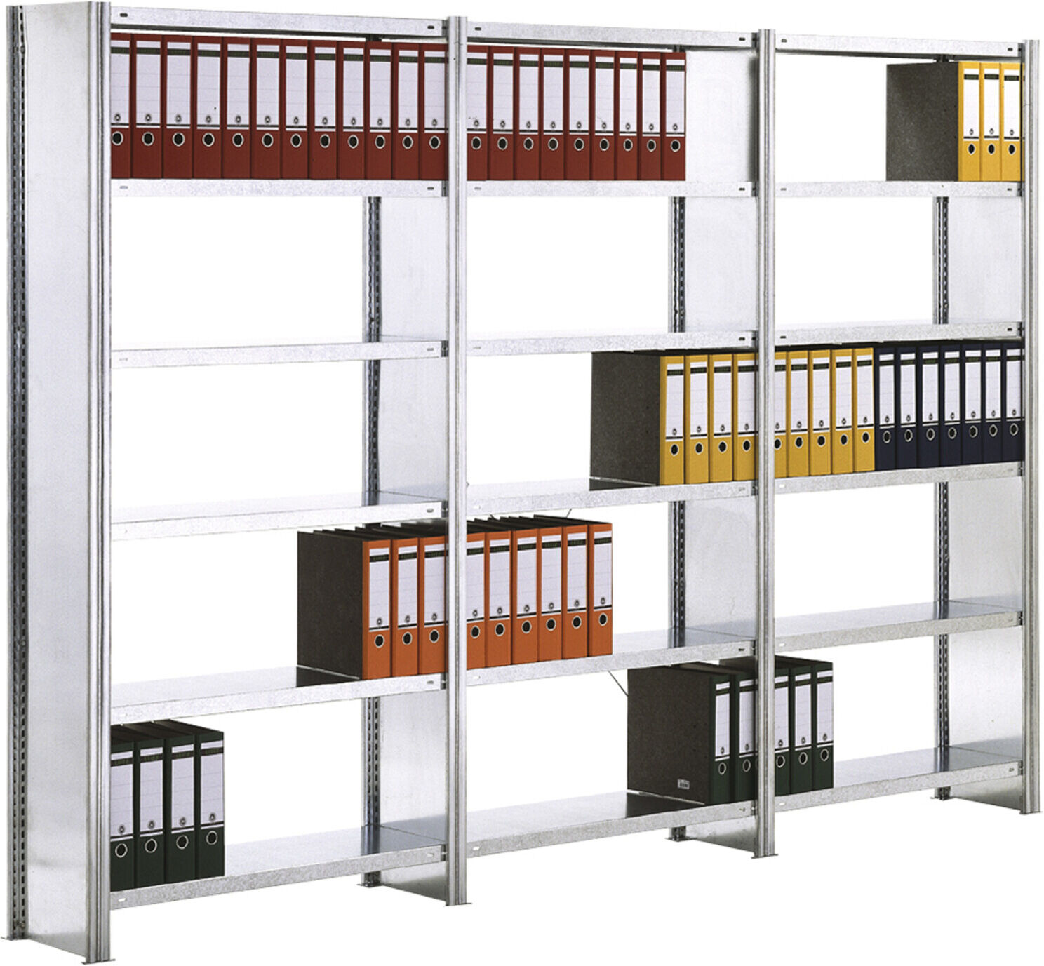 Regalwerk BERT Büroregal Anbaufeld HxBxT 2000x1005x300mm Vollblech Seitenwand (B3-55511-30)