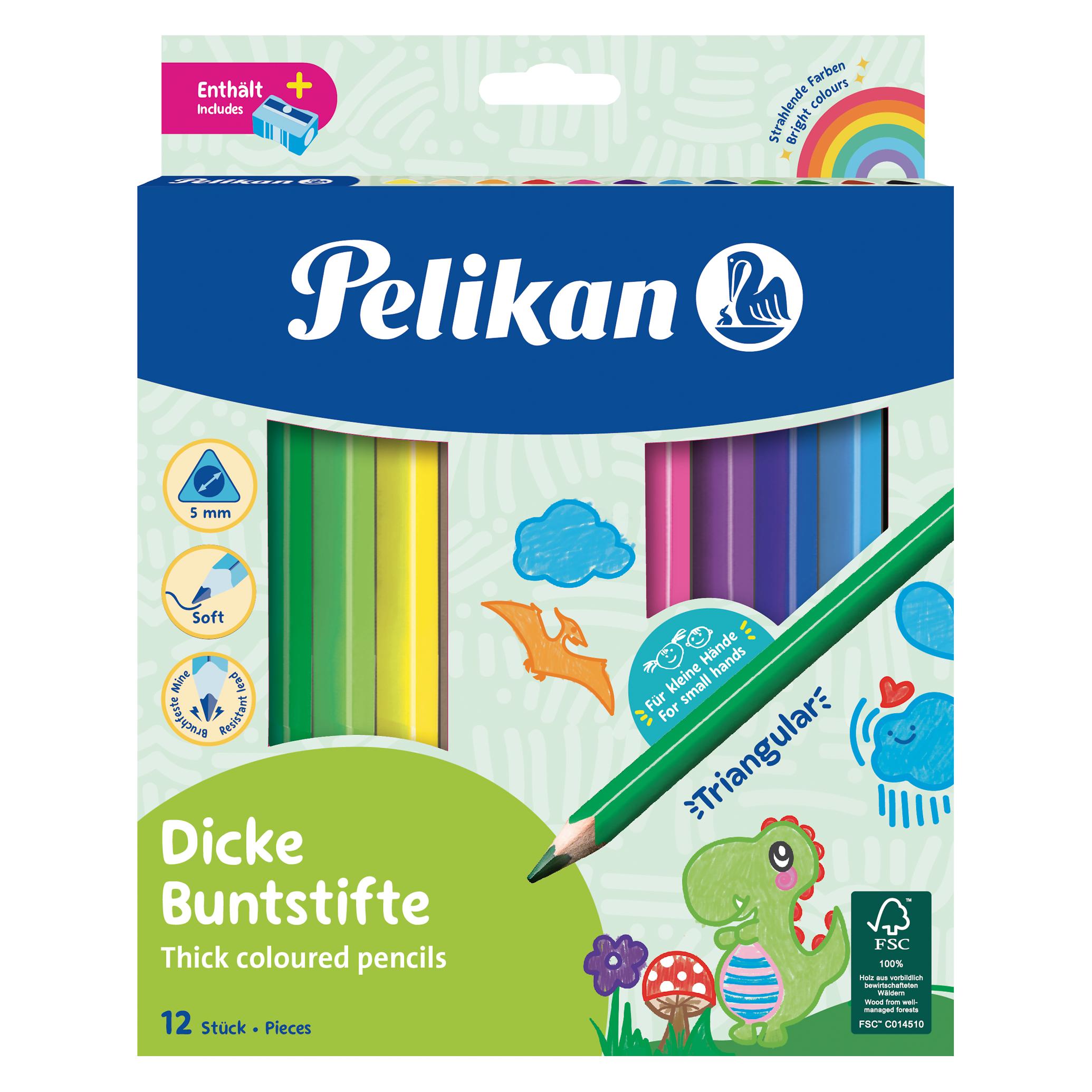 Pelikan Buntstifte Jumbo dreieckig (12x) (700160)