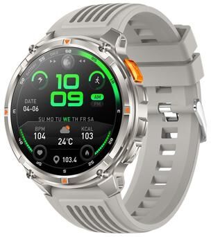 CaseAndConnect QS10 Sports Smart Watch Bluetooth Calling Health Monitoring Watch With 1.7 Inch IPS Display silver