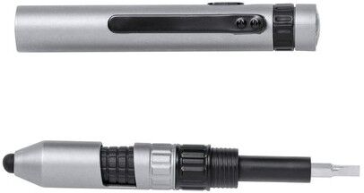 Stylo Multifonction Personnalisé Pratique Innovant Posdan argenté