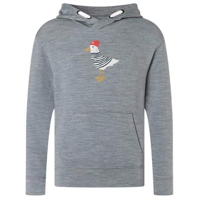 super.natural - Kid's Johnny Hoodie - Hoodie Gr 104 grau