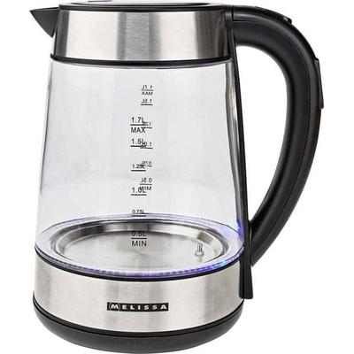Melissa 16130311 Wasserkocher Silber, Transparent Fassungsvermögen: 1.7l