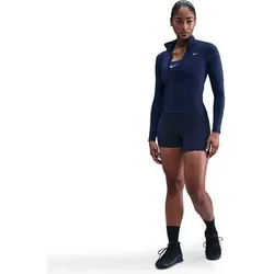 NIKE Damen Unterjacke W NK ONE DF FZ FITTED JKT, Größe S in Weiß Weiß