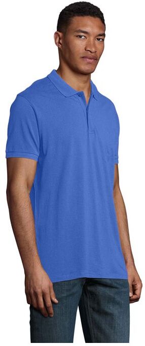 Polo personnalisé coton bio homme PLANET MEN Royal