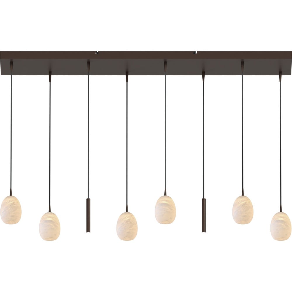 Masterlight Design hanglamp Alta 8-lichts cacao