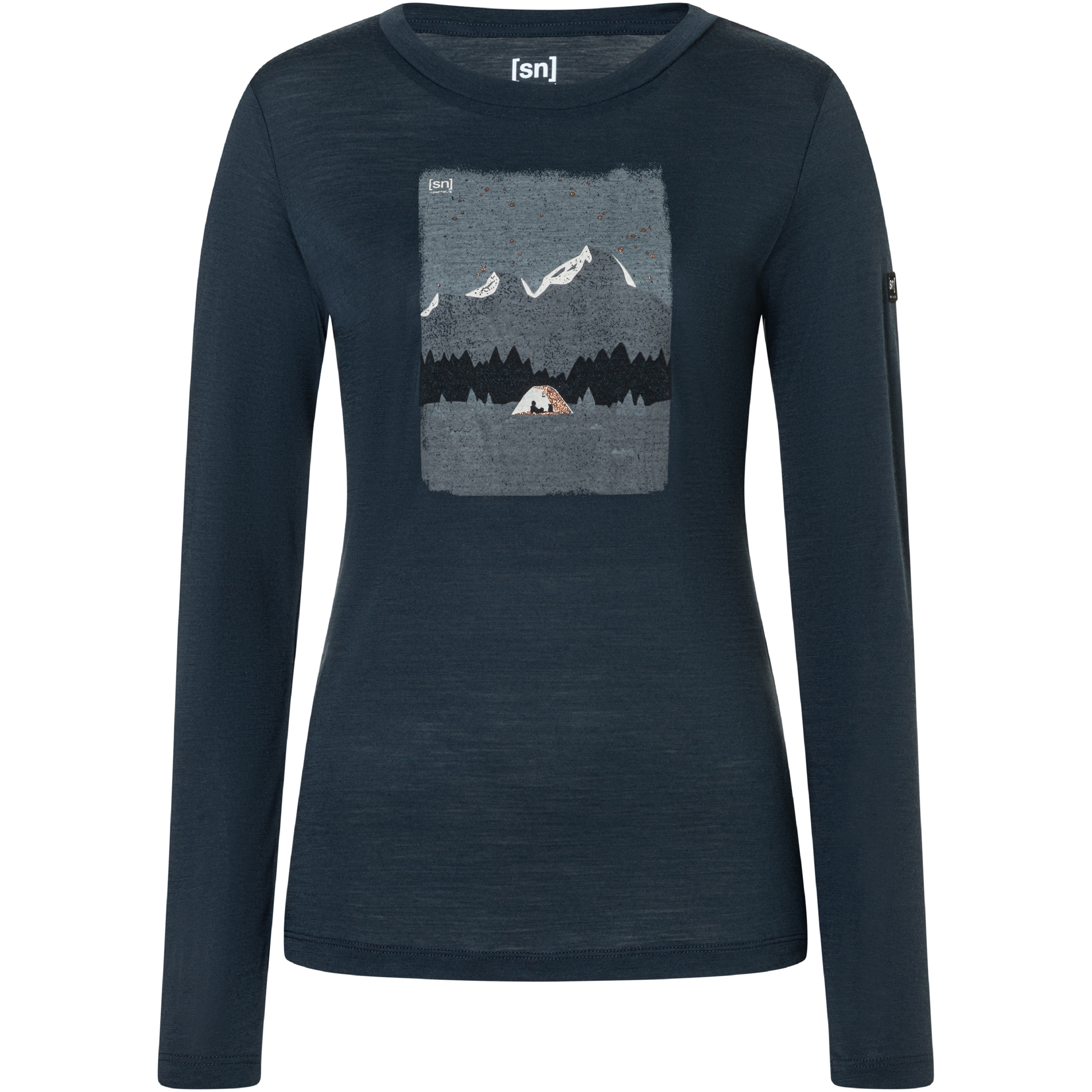 Super.Natural Outdoor Night Damen Longsleeves Merino blau Größe XL Hautfreundlich Merinowolle
