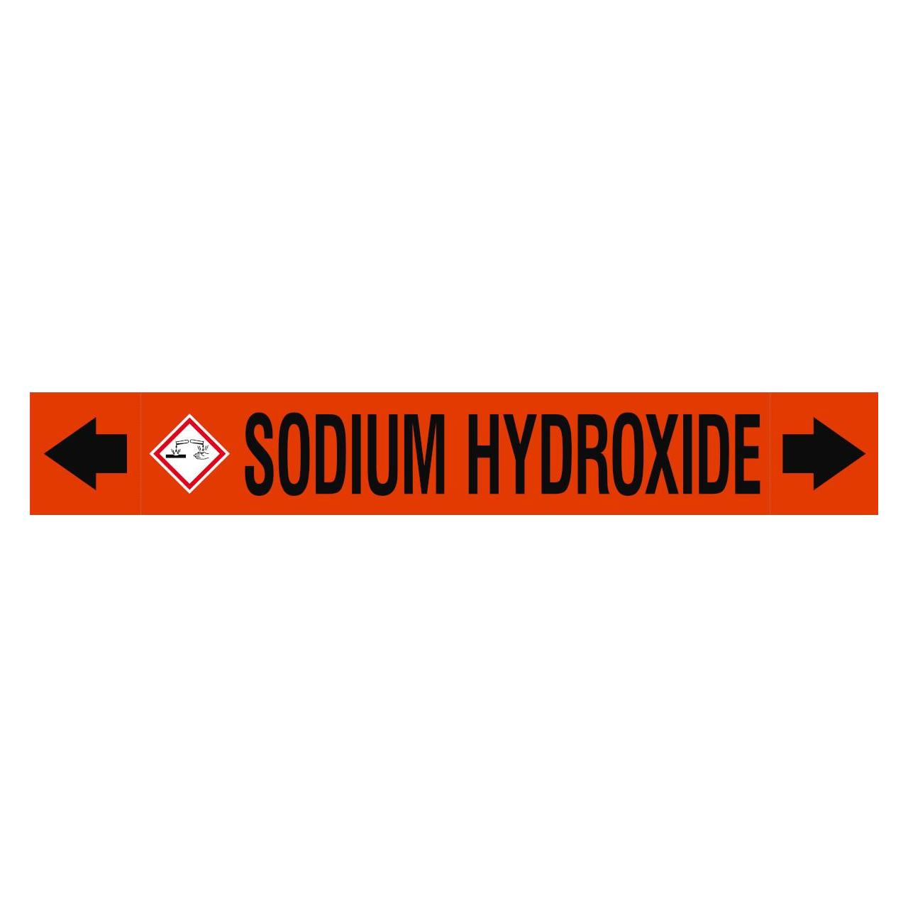 Brady ASME - Rohrmarkierer - Sodium Hydroxide (313311)