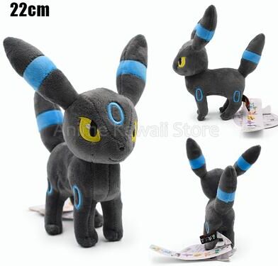 Lush Living Finds Pokemon Plush Toy, Mimikyu Eevee Umbreon Flareon Jolteon Vaporeon Glaceon Sylveon Espeon Evolution Stuffed Peluche Doll o Shiny Umbreon
