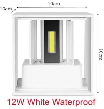 Uplift Picks IP65 Waterproof 6W 12W LED Outdoor Wall Light white Waterproof (12 W) natural White 4000k