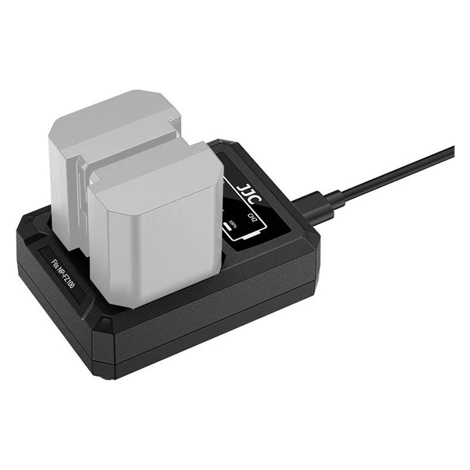 JJC Sony DCH FZ100TC USB C Dual Battery Charger (voor Sony NP FZ100) (Kamera Akku Ladegerät) (JJC DCH-FZ100TC)