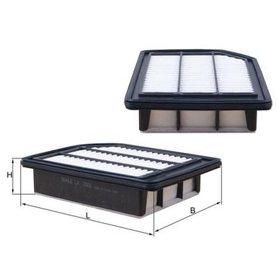 MAHLE Luftfilter LX 3901 Filtereinsatz 52mm für Suzuki