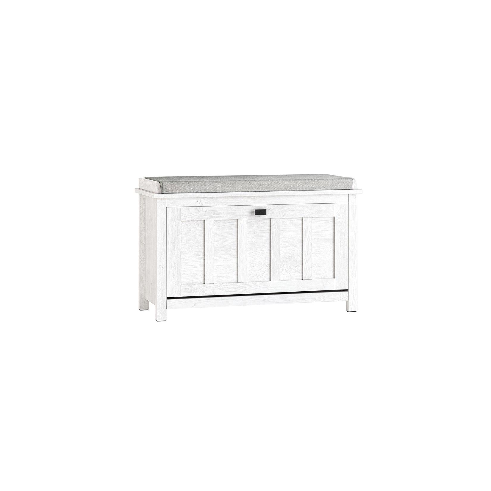 SoBuy Schuhbank mit 1 Tür Weiß 80x30x50cm Klassisch