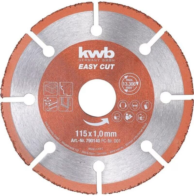 Disco De Diamante Kwb Easy Cut 115x10mm Marrón Talla Única Unisex