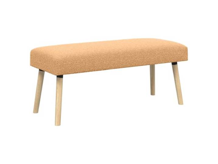 XHNIFBN Polsterbank Beige 110x40x46 cm Bouclé Sitzbank Flur Wohnzimmer Weicher Bouclé-Stoff und stabile Massivholzbeine bieten hohen Komfort im Schlafzimmer, Esszimmer sowie Flur.