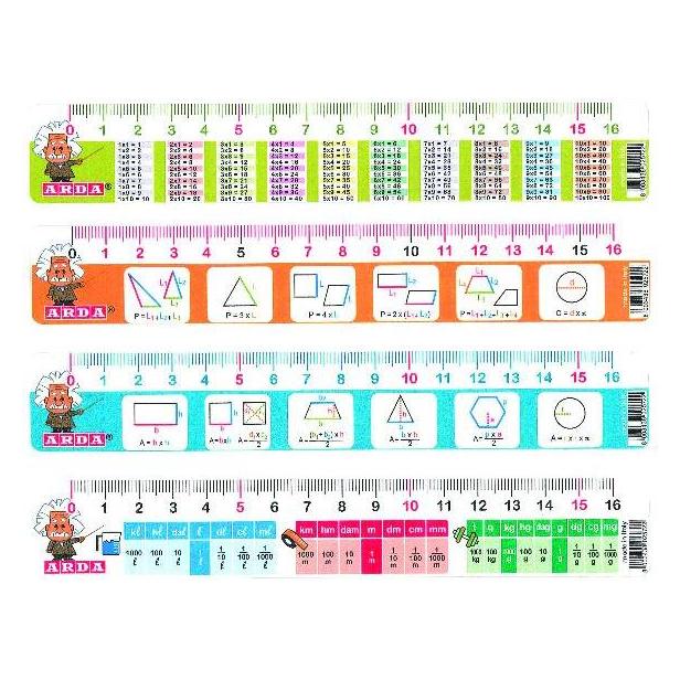 Arda Packung mit 24 Linealen 16cm (16 cm) (28917MBAR)