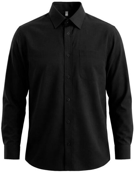 Chemise à manches longues personnalisée en popeline Aifos L/S noir XXXL