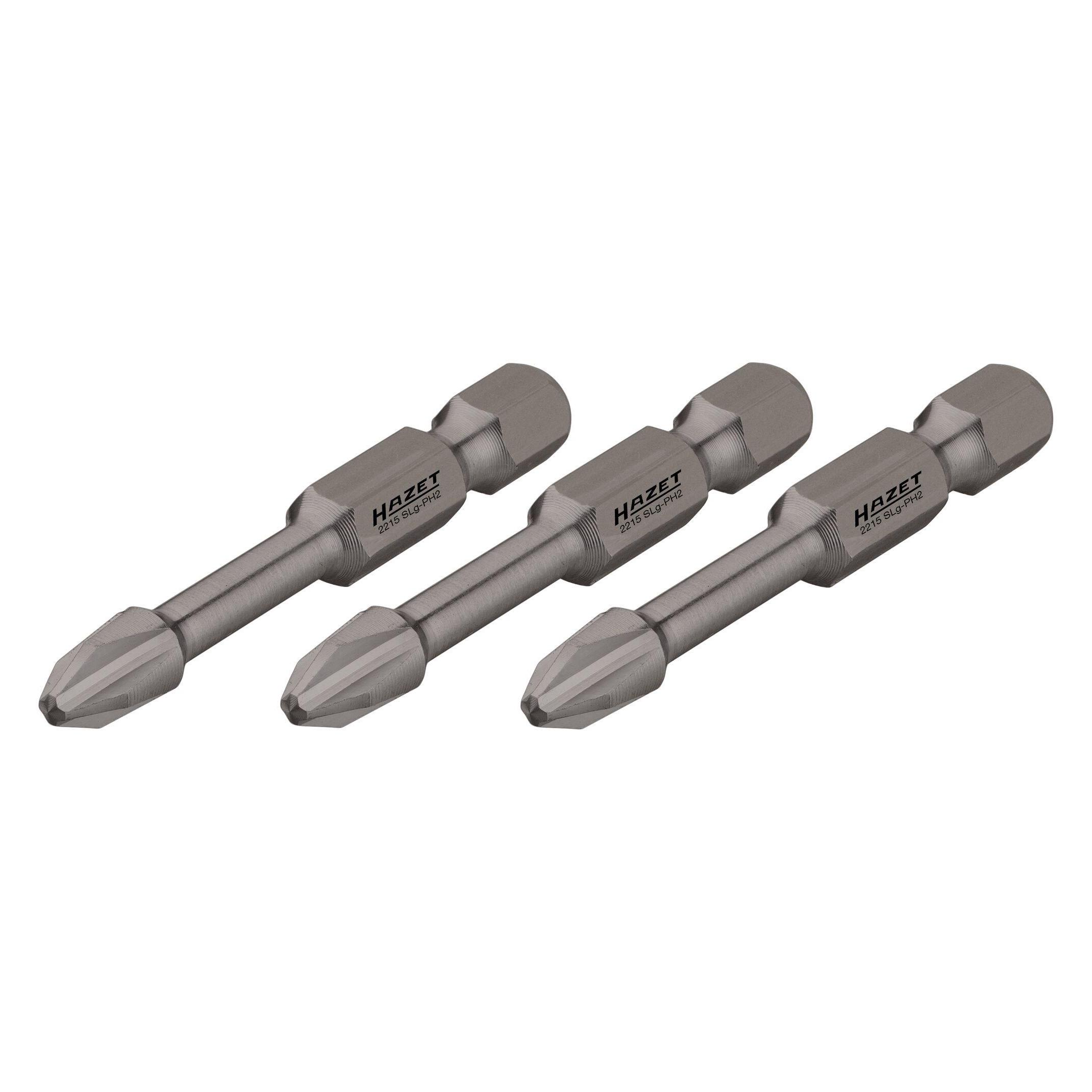 Hazet Schlag-, Maschinenschrauber Torsions-Bits 2215SLG-PH1/3 Sechskant6,3 (1/4 Zoll) Kreuzschl... (2215SLG-PH1/3)