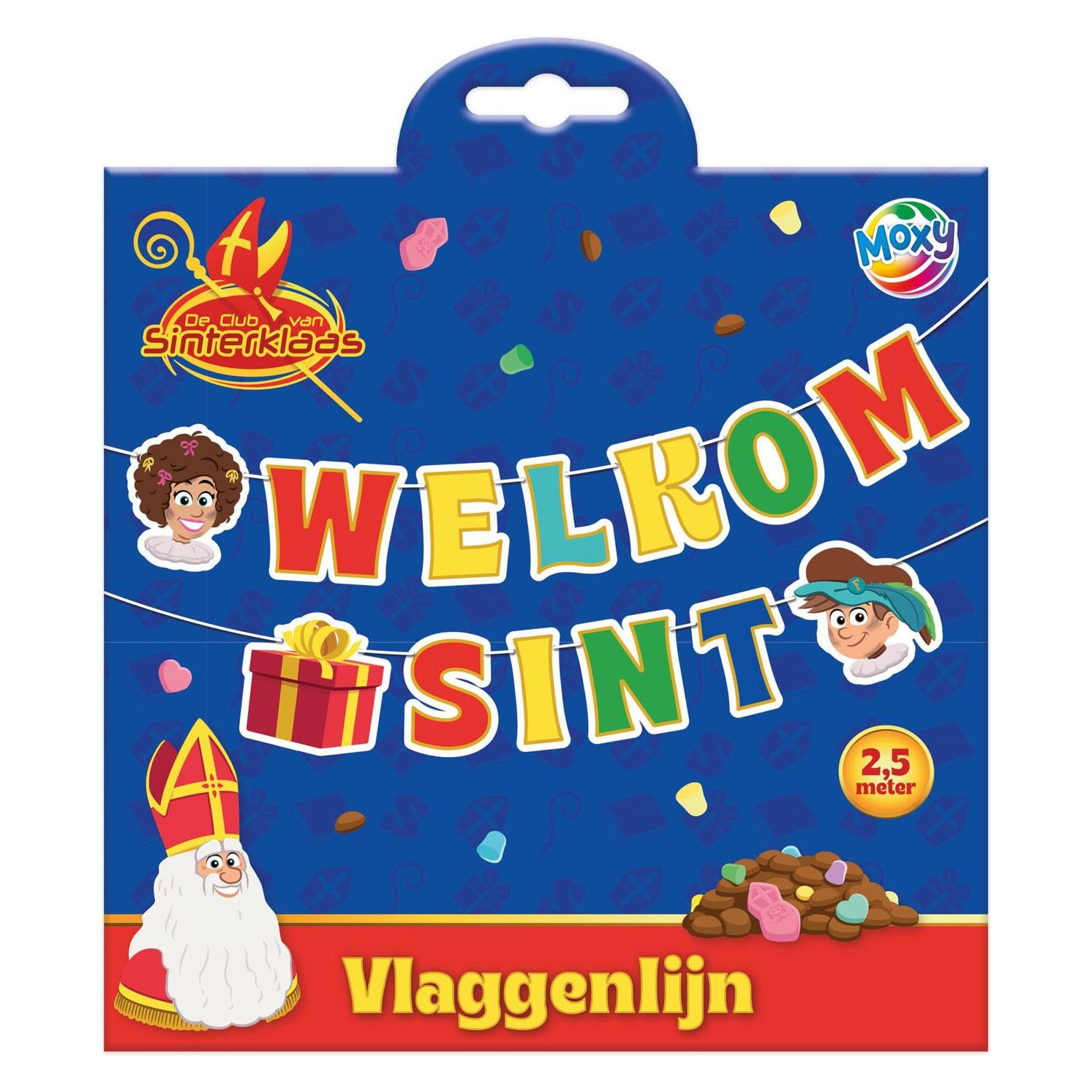 Grafix Club of Sinterklaas Willkommen Sinterklaas Wimpelkette - 20 x 20 cm (77311681)