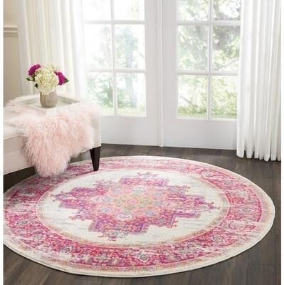 Porch & Den Dobbin Vintage Persian Medallion Farmhouse Area Rug