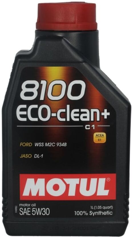 Moottoriöljy Motul 101580 8100 Eco-Clean+ 5w30 1l