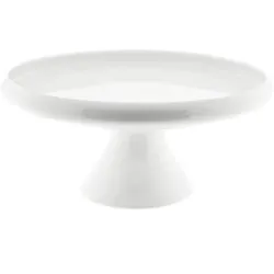 Tortenplatte mit Fuß - Servierplatte für Kuchen & Desserts, 30,5 x 14 cm