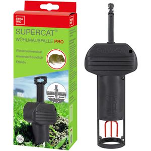 Swissinno Wühlmausfalle PRO SuperCat 1540000, Kolbenfalle, Schlagfalle aus Kunststoff