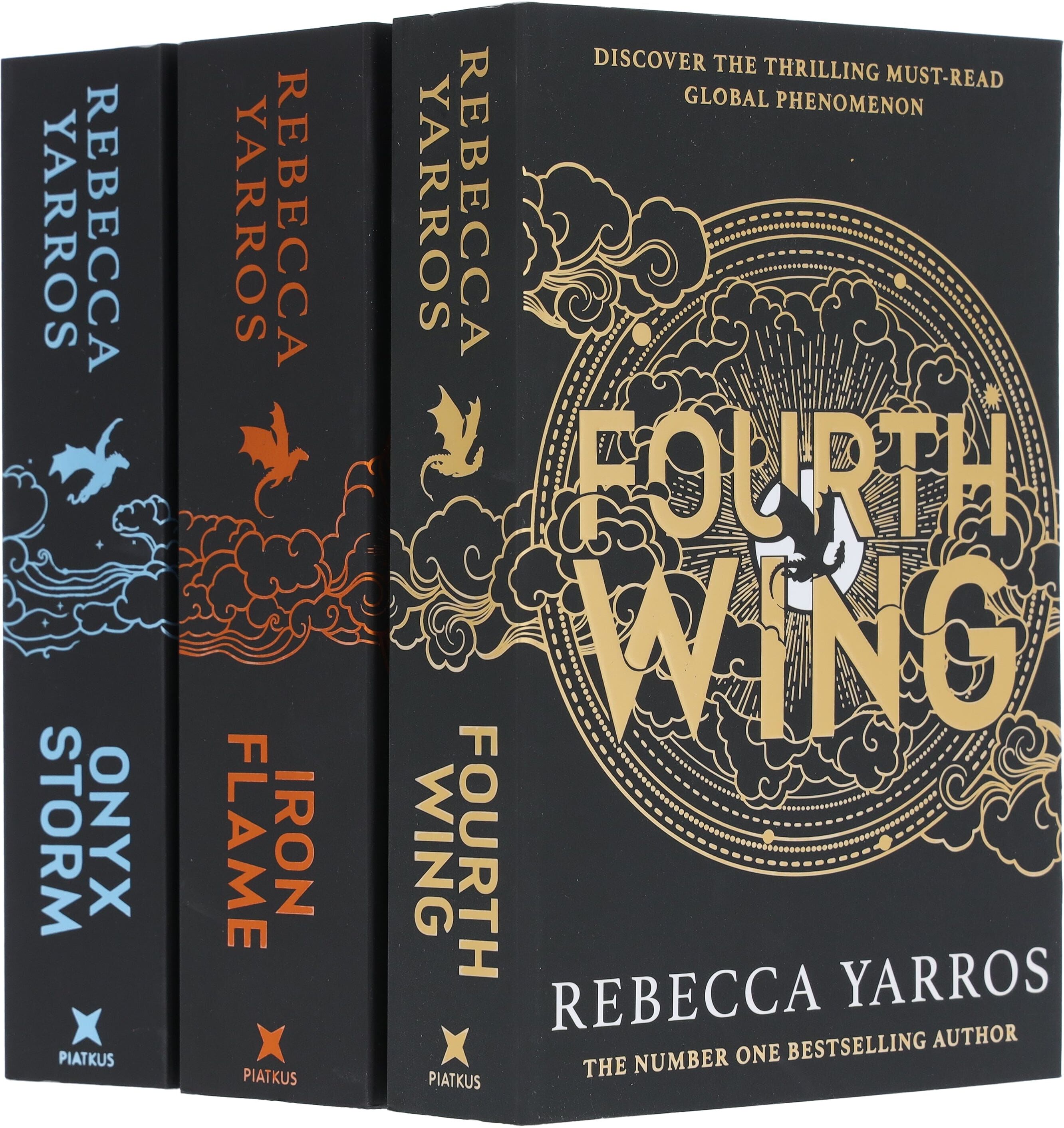 Little Brown Book Group The Empyrean Series 3 Books Collection Set by Rebecca Yarros - Onyx Storm, Iron Flame, Fourth Wing - Bestselling Fantasy Romance Series